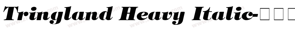 Tringland Heavy Italic字体转换